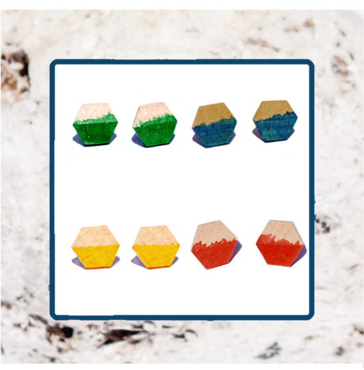 Macrocarpa Hexagonal Earrings